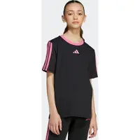 Adidas Girl's 3-Stripes Essentials T-Shirt T-shirt Bambini (152, nero)