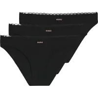 HUGO per donna. 50566738 Set 3 Slip Micro nero (L), Homewear, Poliamide
