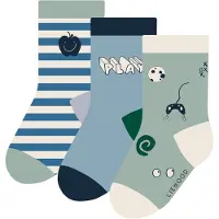 Liewood Kid's Silas Socks 3-Pack Calze casual Bambini (19-21, turchese)