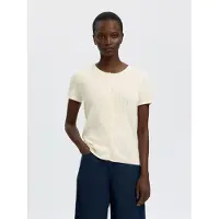 Selected Cardigan A Maglia Donne Bianco L