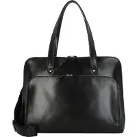 Leonhard heyden Cambridge Borsa a spalla Vera Pelle 41 cm Vano porta PC nero