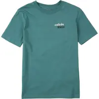 Calvin Klein Jeans Maglietta smeraldo / nero / bianco