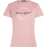 Karl Lagerfeld Circle Logo T-shirt Pink Nectar Taglia: XXL | Maglie Sportivi Outlet | Donna | Rosa