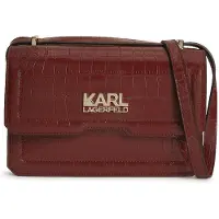 Karl Lagerfeld K/edge Croco Shoulder Bag Tawny Port Taglia: OS | Borse a mano Outlet | Donna | Marrone