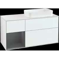 Villeroy & Boch V&B FINION mobiletto 1200x603x501mm w Apl. gl wh ma Regalelem