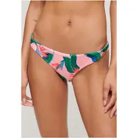 Superdry per donna. W3010405A Slip bikini sfacciato tropicale rosa (L), Beachwear, Polister riciclato, Sostenibile