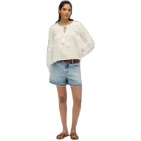 Superdry per donna. W6012022A Camicetta in pizzo bianco di Ibiza (M), Casual, Cotone, Manica lunga