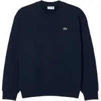 Lacoste Felpe Sweatshirt en molleton uomini - Marine - EU S