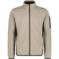 CMP Striped Jacquard Jacket Giacca in pile Uomo (54, beige)