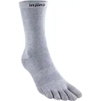 Injinji Liner Crew Calze casual (47,5+, grigio)
