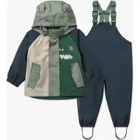 Liewood Kid's Manu Rainwear Set Set antipioggia Bambini (98, blu)