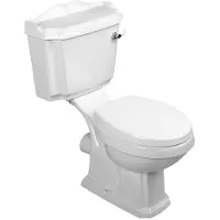 Hak WC combinato ANTIK retro + sedile WC, bianco