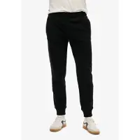 Superdry per uomo. M7011323A Pantaloni jogger neri essenziali (S), Nero, Casual, Cotone