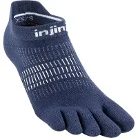 Injinji Women's Run Lightweight No-Show Calze da running Donna (35-40, blu)
