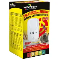 Weitech Repellente Ultrasonico Ed Elettromagnetico 2 In 1