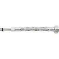 Tycner Tubo flessibile intrecciato per rubinetto 30cm 1/2''x10 acciaio inox argento