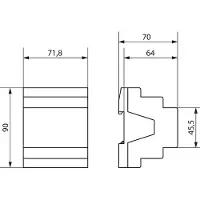 Theben Attuatore per tende/tapparelle KNX 4x, MIX2, modulo base JMG 4 T KNX