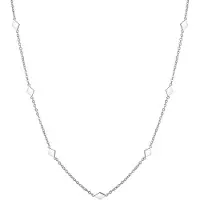 Hey Happiness Collana 'Rhombus' argento