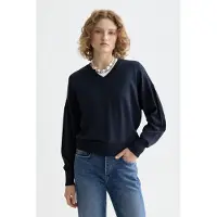 Scotch & Soda V-neck Relaxed Pullover Night Taglia: S | Maglie a manica lunga Outlet | Donna | Nero