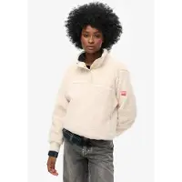 Superdry per donna. W2012372A Polo Polar Super Henley beige (L), Casual, Poliestere