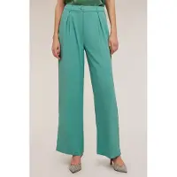 Motivi Satin Palazzo Trousers With Side Piping Aqua Green Taglia: 32 | Pantaloni da completo Outlet | Donna | Ciano