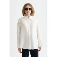 Scotch & Soda Linen Shirt White Taglia: 34 | Maglie a manica lunga Outlet | Donna | Bianco