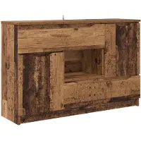 vidaXL Credenza laterale in legno impiallacciato, 100 x 30 x 65,6 cm, realizzata in materiale composito di legno