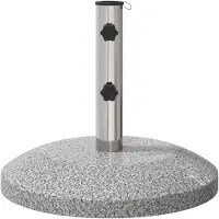 vidaXL Base per ombrellone per pali da 40-50 mm 26,45 kg Grigio per pali da 40-50 mm