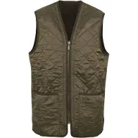 Barbour - Gilet imbottito senza maniche - Polarquilt Waistcoat/Zip-In Liner Olive per Uomo - Taglia L - Kaki