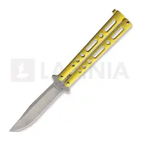 Bear & Son Coltello pieghevole Butterfly Yellow Stonewash