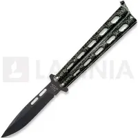 Bear & Son Coltello a farfalla 1095 Silver Vein