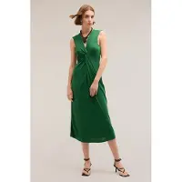 Motivi Jersey Dress With Knot Green Taglia: XS | Abiti Midi Outlet | Donna | Verde
