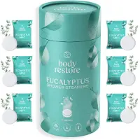 Body Restore Set of aromatic shower compresse Eucalyptus and Mint Shower Steamers 3 pezzi