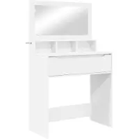 Syfax Tavoli da Trucco per Camera da Letto Bianco 80 x 39,6 x 135 cm