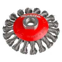 Makita Spazzola conica 100 mm - 0,5 mm - Numero di trecce 18 - M14