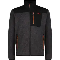 CMP Jacket with Chest Pocket Giacca in pile Uomo (54, nero)