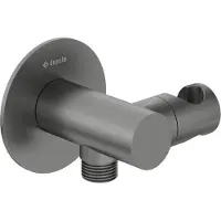 Deante Round angled connector with handset holder