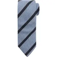 Suitable cravatta in lana blend a righe azzurro chiaro Blu