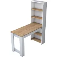 Hannah Home , BJ113 - 2621, tavolini da toilette, noce, 120 x 153,6 x 53,8 cm