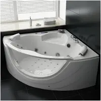 PureHaven idromassaggio 150x150 cm design elegante riscaldamento terapia della luce sistema audio programma di pulizia sistema audio Bluetooth