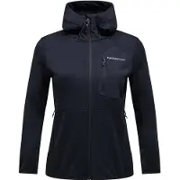 Peak Performance Women's Utility Light Zip Hood Giacca in pile Donna (S, nero)
