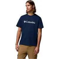 Columbia CSC Basic Logo Tee T-shirt Uomo (XL, blu)