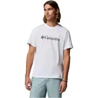 Columbia CSC Basic Logo Tee T-shirt Uomo (XL, bianco)
