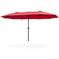 Akord Ombrellone doppio da giardino TILIA in rosso Peso 12,3 kg L460 x B270 x H245 cm