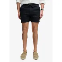 Superdry per uomo. M7110520A Pantaloncini Merchant in lino blu navy (L), Casual