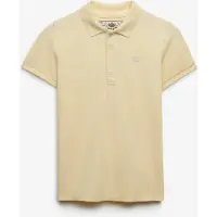 Superdry per donna. W6012208A Polo Heritage Slim Fit giallo (L), Casual, Cotone, Classico, Manica corta