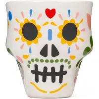 Kikkerland Tazza Sugar Skull Shot-2 X 2.25 Inches