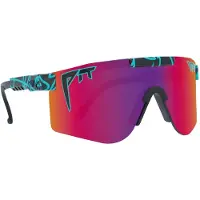 Pit Viper - Occhiali da sole polarizzati - The Voltage Original Wide Black/Turquoise HDPV Polarized Pink-Purple - Nero
