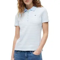 Tommy Hilfiger Slim Essential Kingly Blue/stripe Taglia: S | Polo Outlet | Donna | Blu