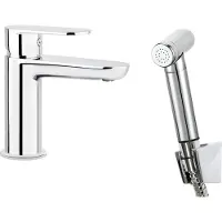 Deante Alpinia cromo - Miscelatore per lavabo con doccetta bidet (BGA_027M)